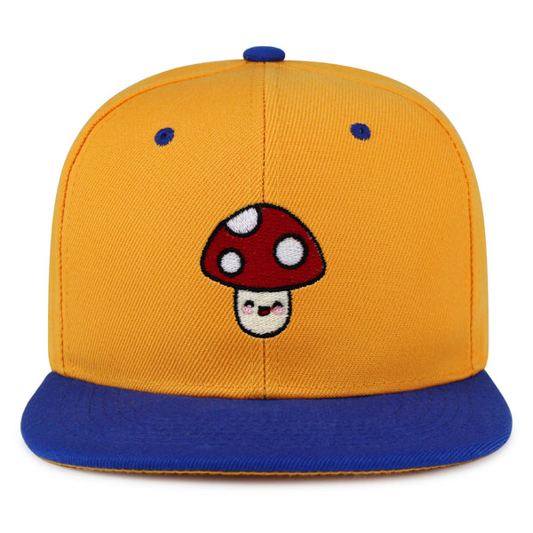 Mushroom Snapback Hat Embroidered Hip-Hop Baseball Cap Vegetable