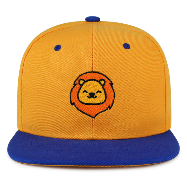 Lion Snapback Hat Embroidered Hip-Hop Baseball Cap Zoo King Animal