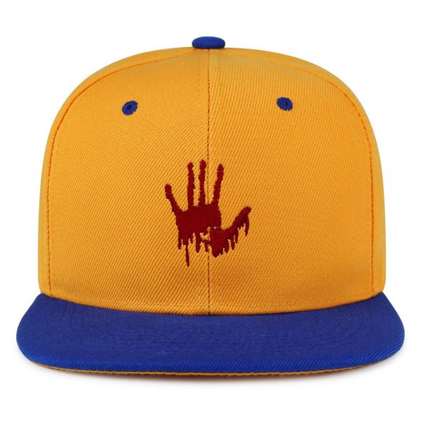 Bloody Hand Snapback Hat Embroidered Hip-Hop Baseball Cap Horror