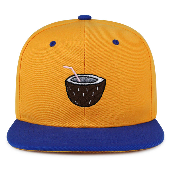 Coconut Snapback Hat Embroidered Hip-Hop Baseball Cap Juice Tree