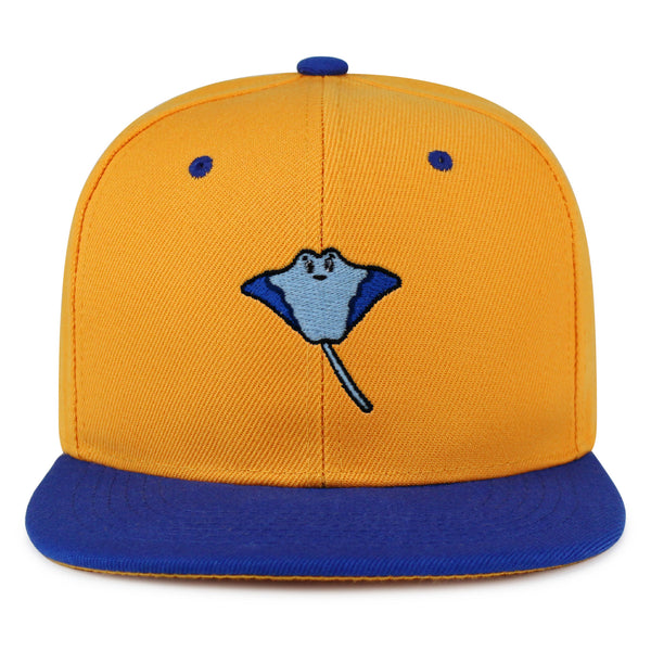 Stingray Snapback Hat Embroidered Hip-Hop Baseball Cap Fishing Ocean