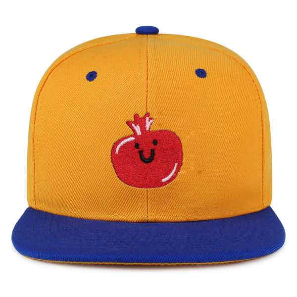 Pomegranate Snapback Hat Embroidered Hip-Hop Baseball Cap Fruit Grenade