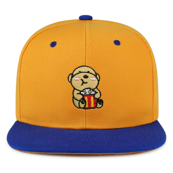 Popcorn Dog Snapback Hat Embroidered Hip-Hop Baseball Cap Puppy Poodle