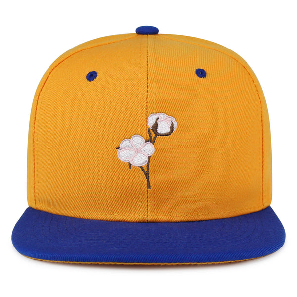 Cotton Flower Snapback Hat Embroidered Hip-Hop Baseball Cap Tree