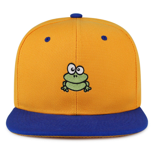 Frog  Snapback Hat Embroidered Hip-Hop Baseball Cap Green