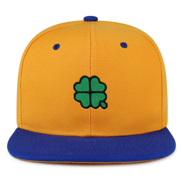 Four Leaf Clover  Snapback Hat Embroidered Hip-Hop Baseball Cap Clove Lucky