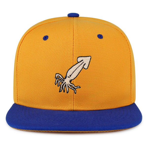 Squid Snapback Hat Embroidered Hip-Hop Baseball Cap Fishing