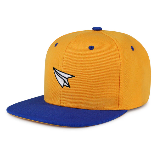 Paper Airplane Snapback Hat Embroidered Hip-Hop Baseball Cap Plane Sky