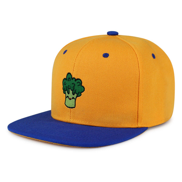 Broccoli Snapback Hat Embroidered Hip-Hop Baseball Cap Vegan Vegetable