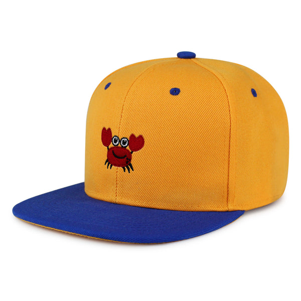 Funny Crab Snapback Hat Embroidered Hip-Hop Baseball Cap Ocean Sea Fishing