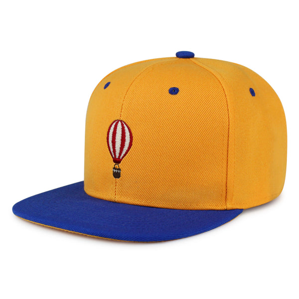 Hot Air Ballon Snapback Hat Embroidered Hip-Hop Baseball Cap Travel Fly Sky