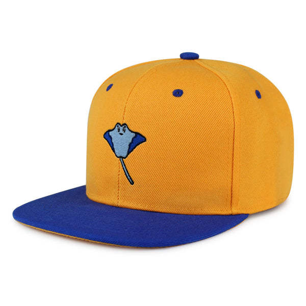 Stingray Snapback Hat Embroidered Hip-Hop Baseball Cap Fishing Ocean