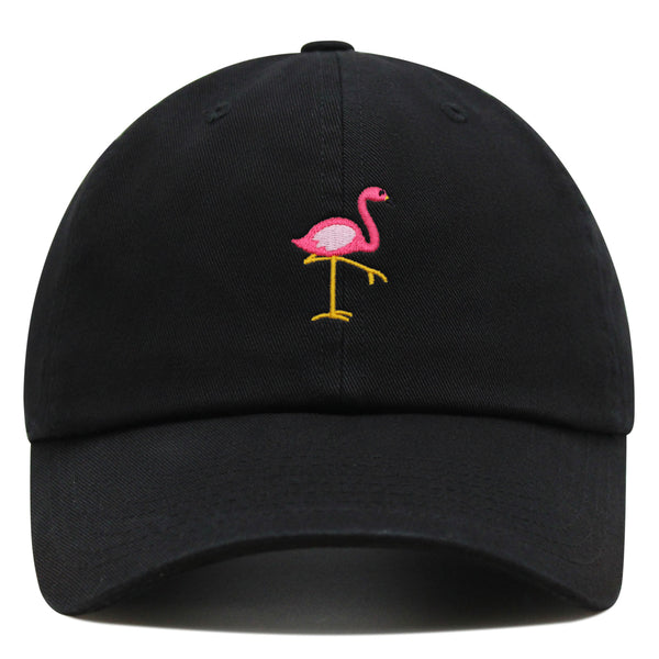 Flamingo Premium Dad Hat Embroidered Baseball Cap Bird Pink