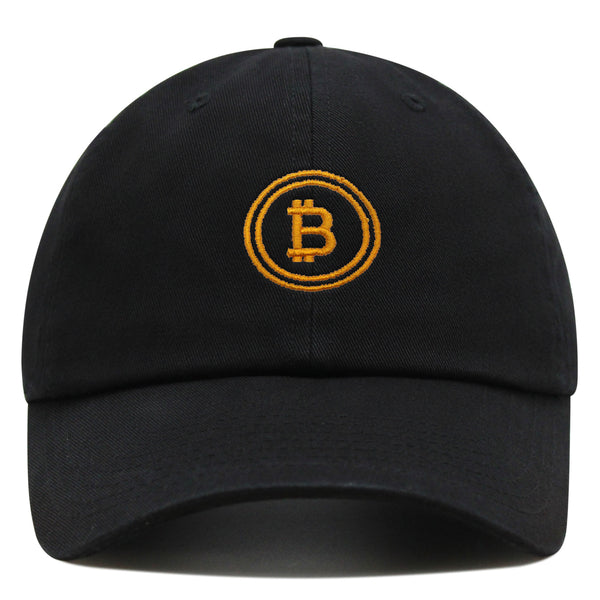 Bitcoin Premium Dad Hat Embroidered Baseball Cap Cryptocurrency