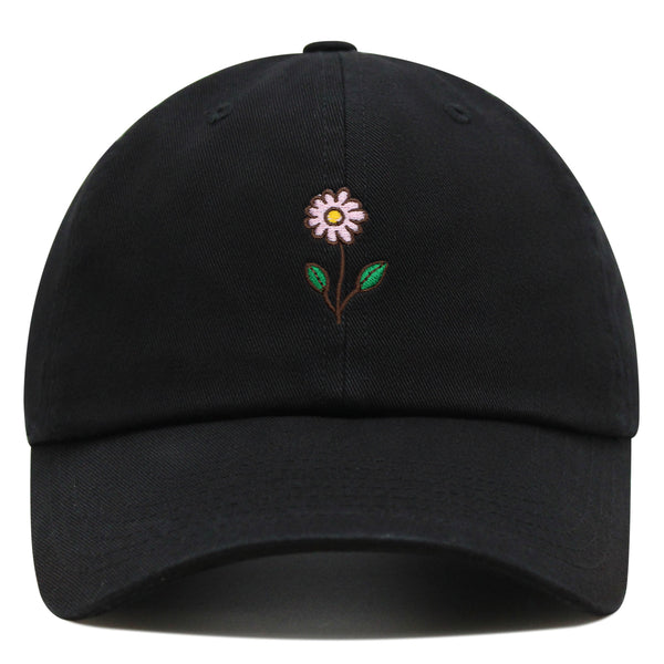 Flower Premium Dad Hat Embroidered Baseball Cap Flower Pink