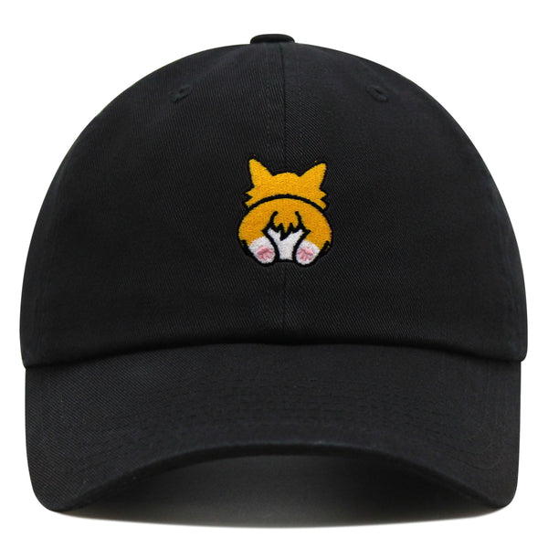 Corgi Butt Premium Dad Hat Embroidered Baseball Cap Welsh Corgi