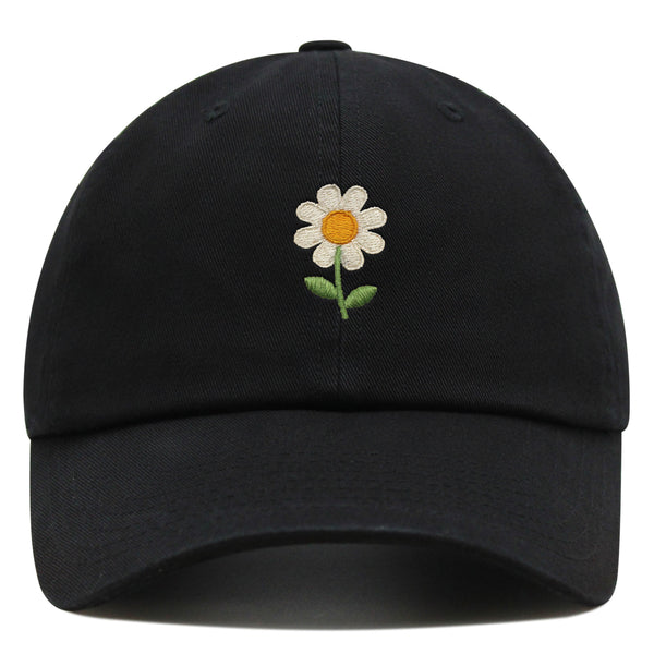 Chamomile Flower Premium Dad Hat Embroidered Baseball Cap Floral