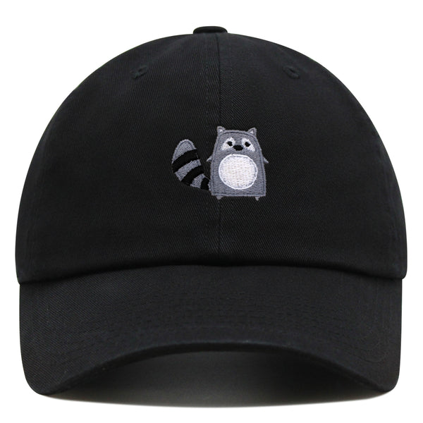 Racoon Premium Dad Hat Embroidered Baseball Cap Cute Zoo