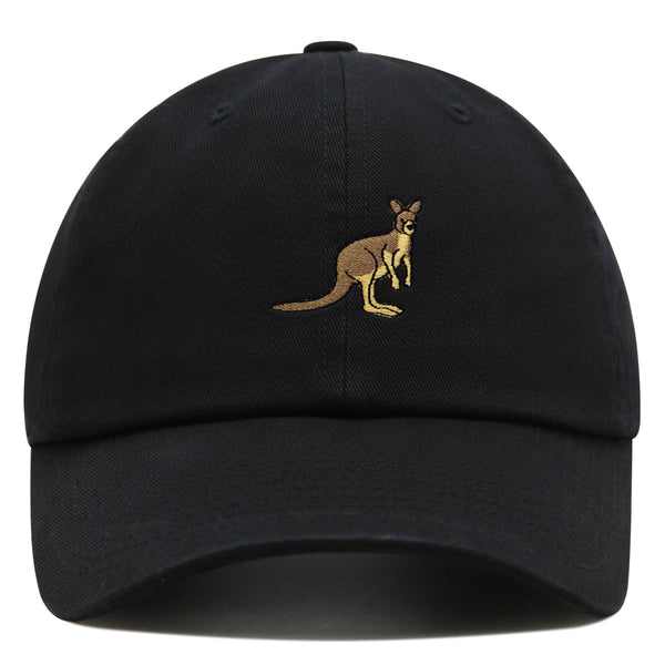 Kangaroo Premium Dad Hat Embroidered Baseball Cap Australia Animal