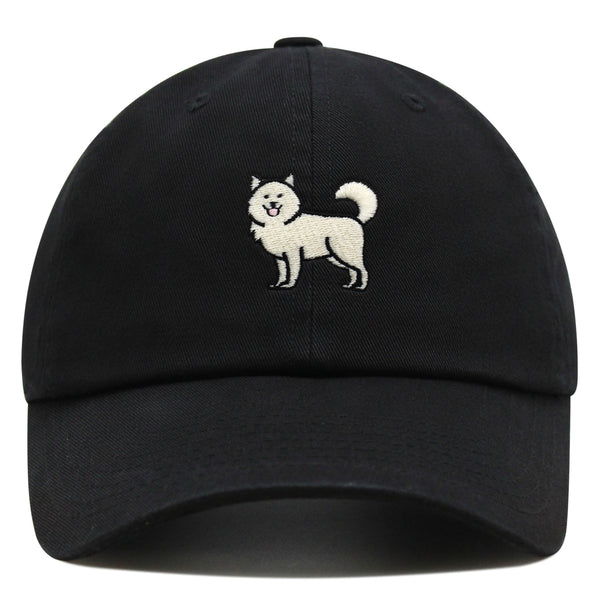 Samoyed Premium Dad Hat Embroidered Baseball Cap Dog Puppy