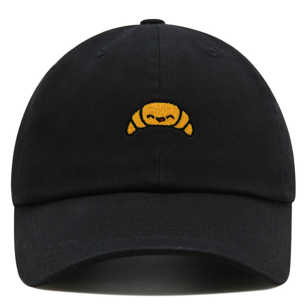 Croissant Premium Dad Hat Embroidered Baseball Cap Bread Foodie