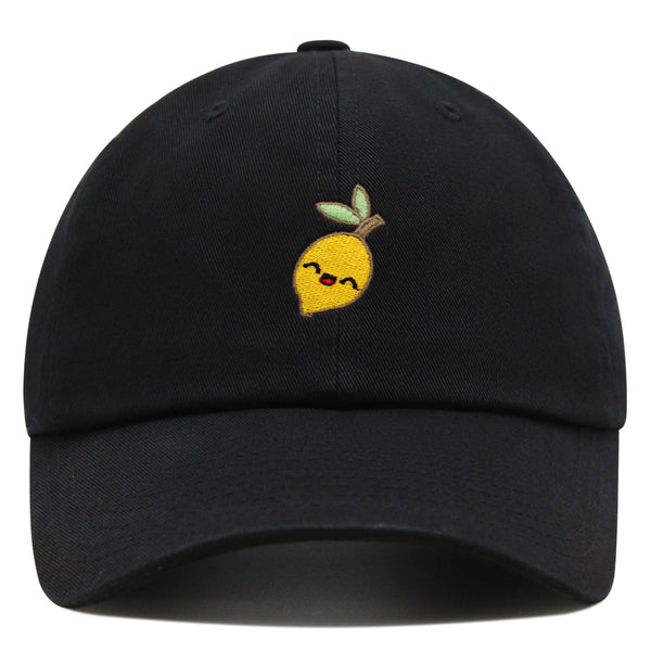 Lemon Premium Dad Hat Embroidered Baseball Cap Vegan Vegetable