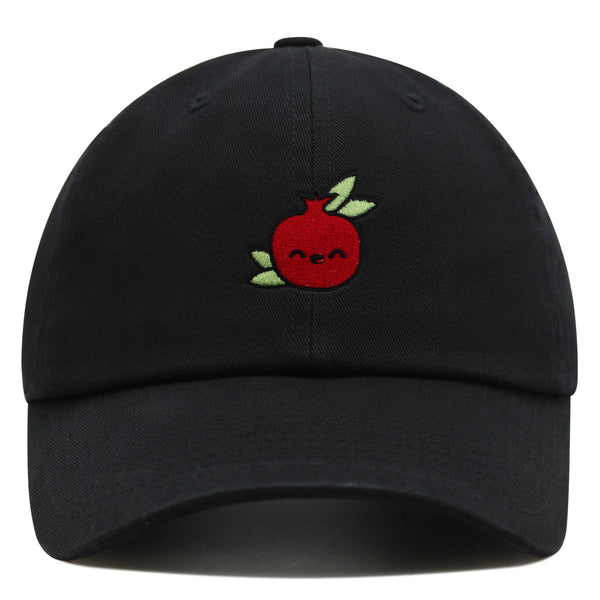 Pomegranate Premium Dad Hat Embroidered Baseball Cap Vegan Fruit Garnet