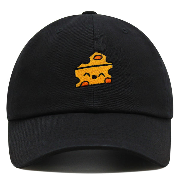 Cheese Premium Dad Hat Embroidered Baseball Cap Foodie Cheesy Wine