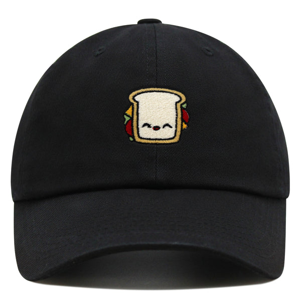 Sandwich Premium Dad Hat Embroidered Baseball Cap Toast Foodie