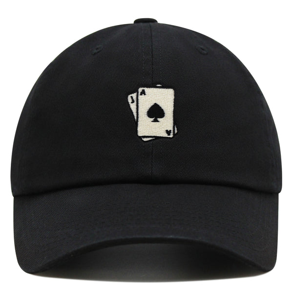 Blackjack Premium Dad Hat Embroidered Baseball Cap Card Casino Las Vegas