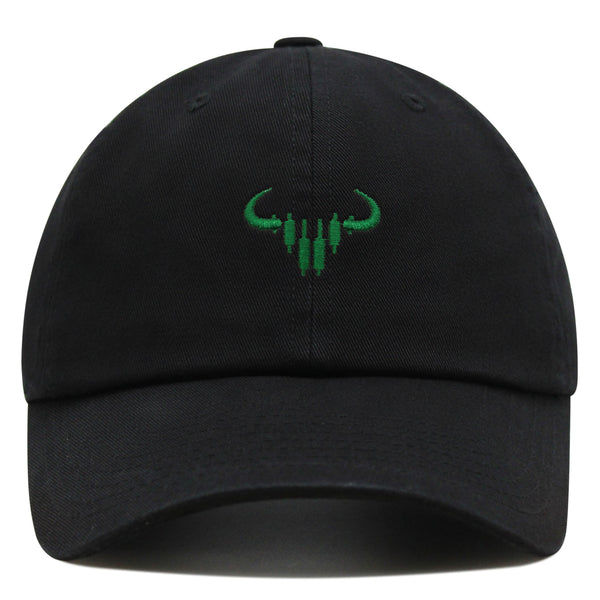 Bulls Premium Dad Hat Embroidered Baseball Cap Nasdaq Symbol Stocks