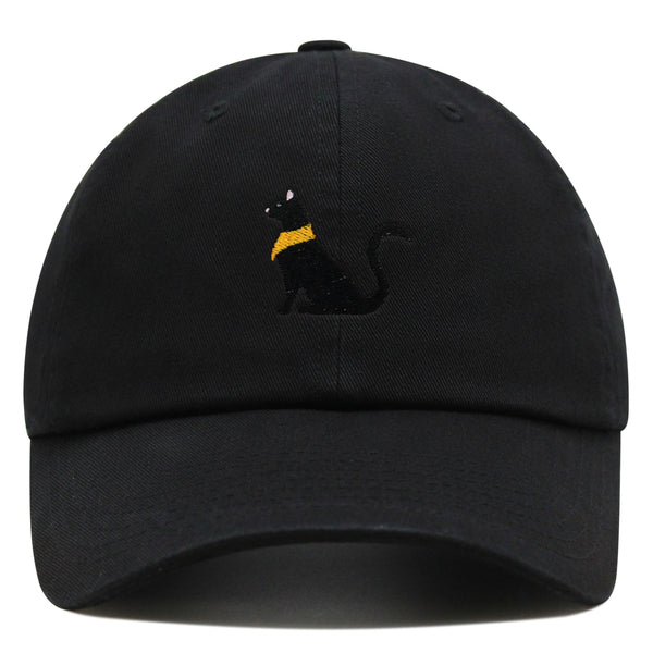 Black Egyptian Cat Premium Dad Hat Embroidered Baseball Cap Kitty