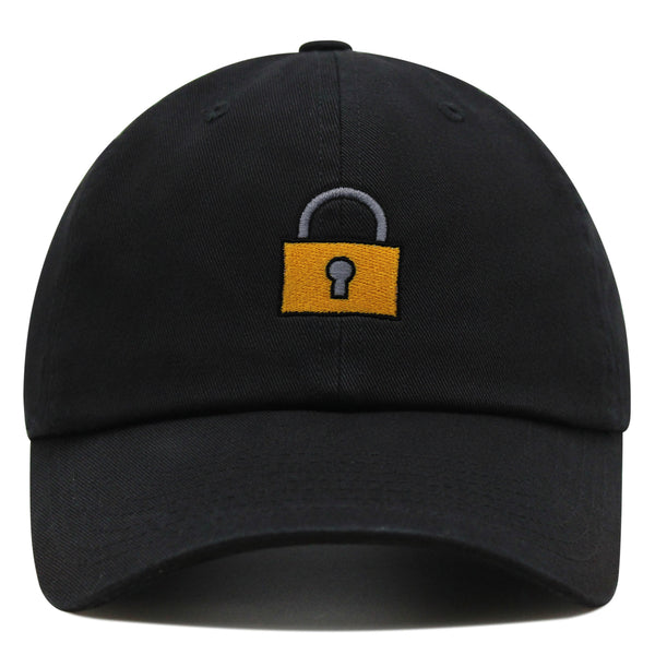 Lock Premium Dad Hat Embroidered Baseball Cap Gate Logo