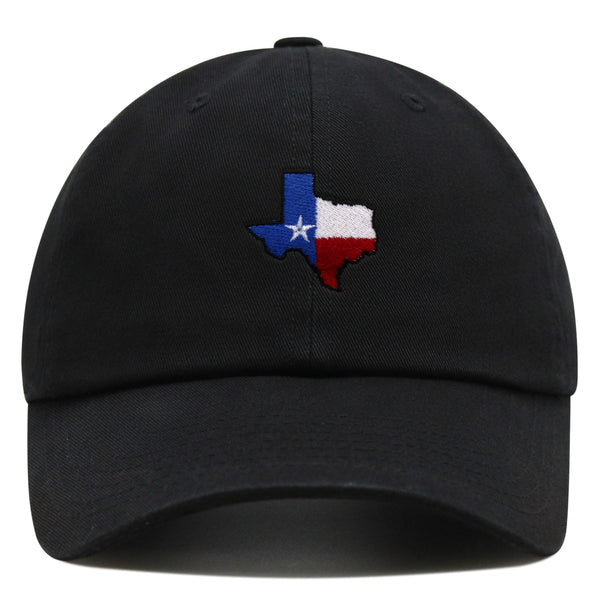 Texas Premium Dad Hat Embroidered Baseball Cap Map Flag