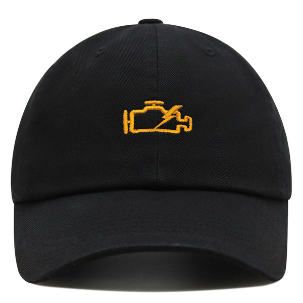 Check Engine Light Premium Dad Hat Embroidered Baseball Cap Car Racer