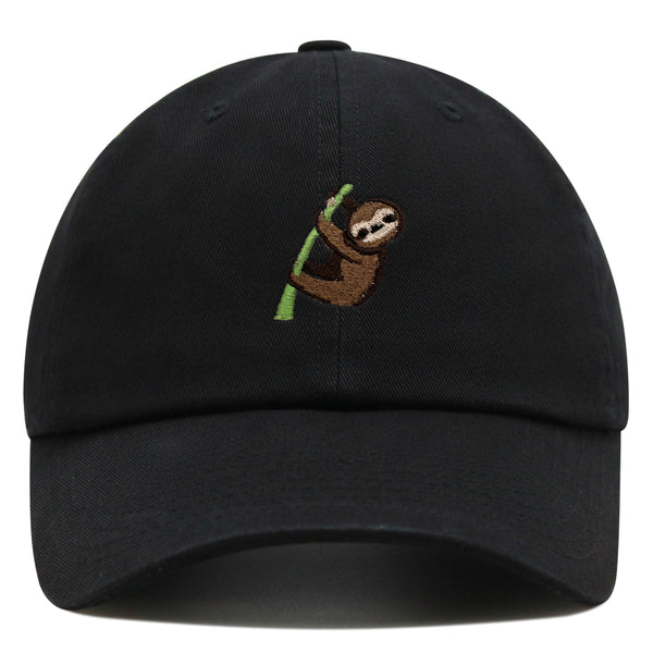 Sloth Premium Dad Hat Embroidered Baseball Cap Animal Tree