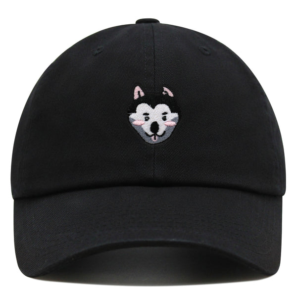 Husky Premium Dad Hat Embroidered Baseball Cap Dog Puppy