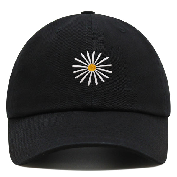 Daisy Premium Dad Hat Embroidered Baseball Cap Flower White