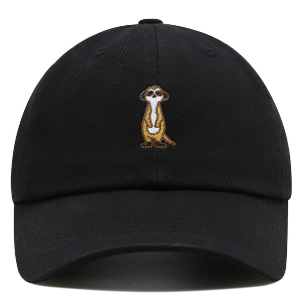 Meerkat Premium Dad Hat Embroidered Baseball Cap Lion Observer