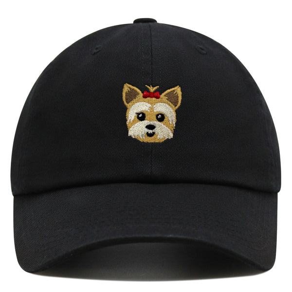 Yorkshire Terrier Premium Dad Hat Embroidered Baseball Cap Puppy Yorkie