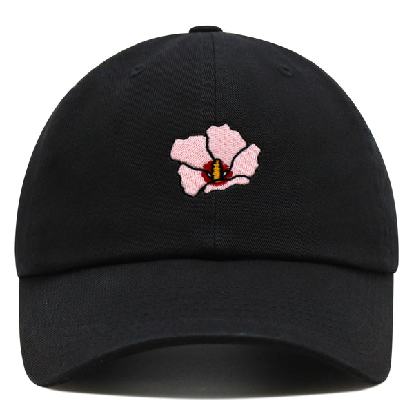 Rose of Sharon Premium Dad Hat Embroidered Baseball Cap Hibiscus Hawaii