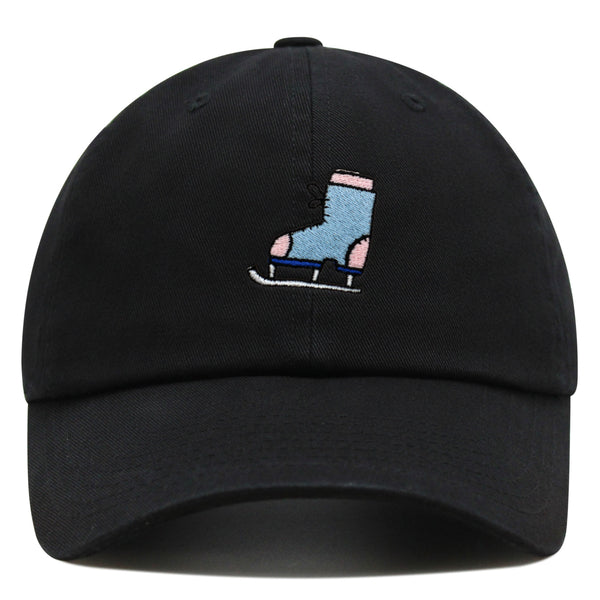 Ice Skating Premium Dad Hat Embroidered Baseball Cap Skate Winter