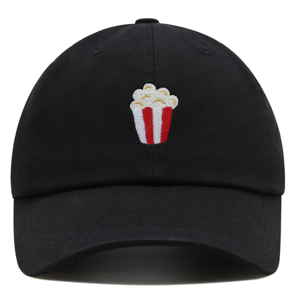 Popcorn Premium Dad Hat Embroidered Baseball Cap Theater Foodie