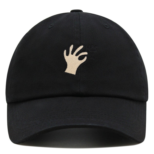 Hand Sign Premium Dad Hat Embroidered Baseball Cap OK