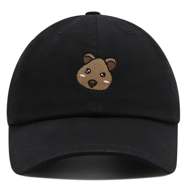 Quokka Face  Premium Dad Hat Embroidered Baseball Cap Cute Animal