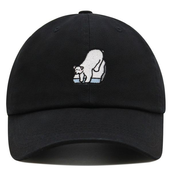 Polar Bear Premium Dad Hat Embroidered Baseball Cap Coke Soda