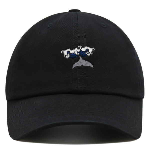 Whale Premium Dad Hat Embroidered Baseball Cap Wave Ocean