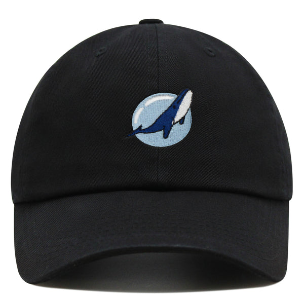 Whale Premium Dad Hat Embroidered Baseball Cap Fishing Nature