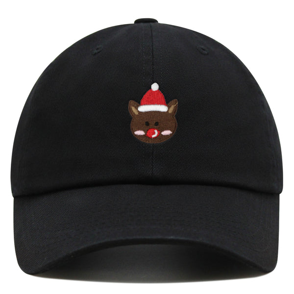 Reindeer Premium Dad Hat Embroidered Baseball Cap Christmas Gift