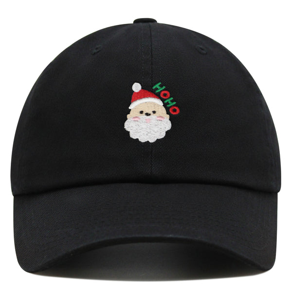 Santa Claus Face Premium Dad Hat Embroidered Baseball Cap Christmas Gift